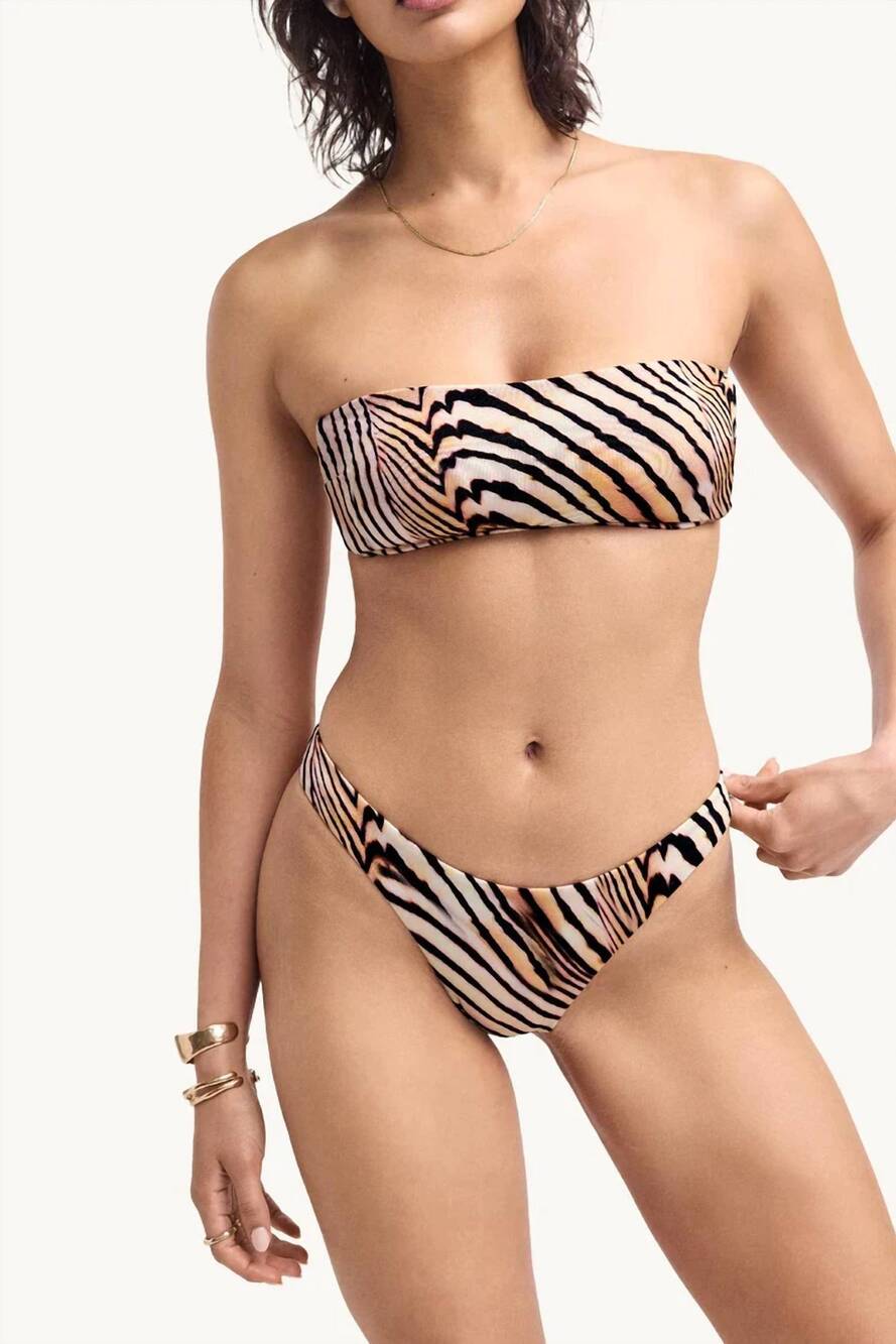 NEW VITAMIN A nala bandeau top in shell stripe